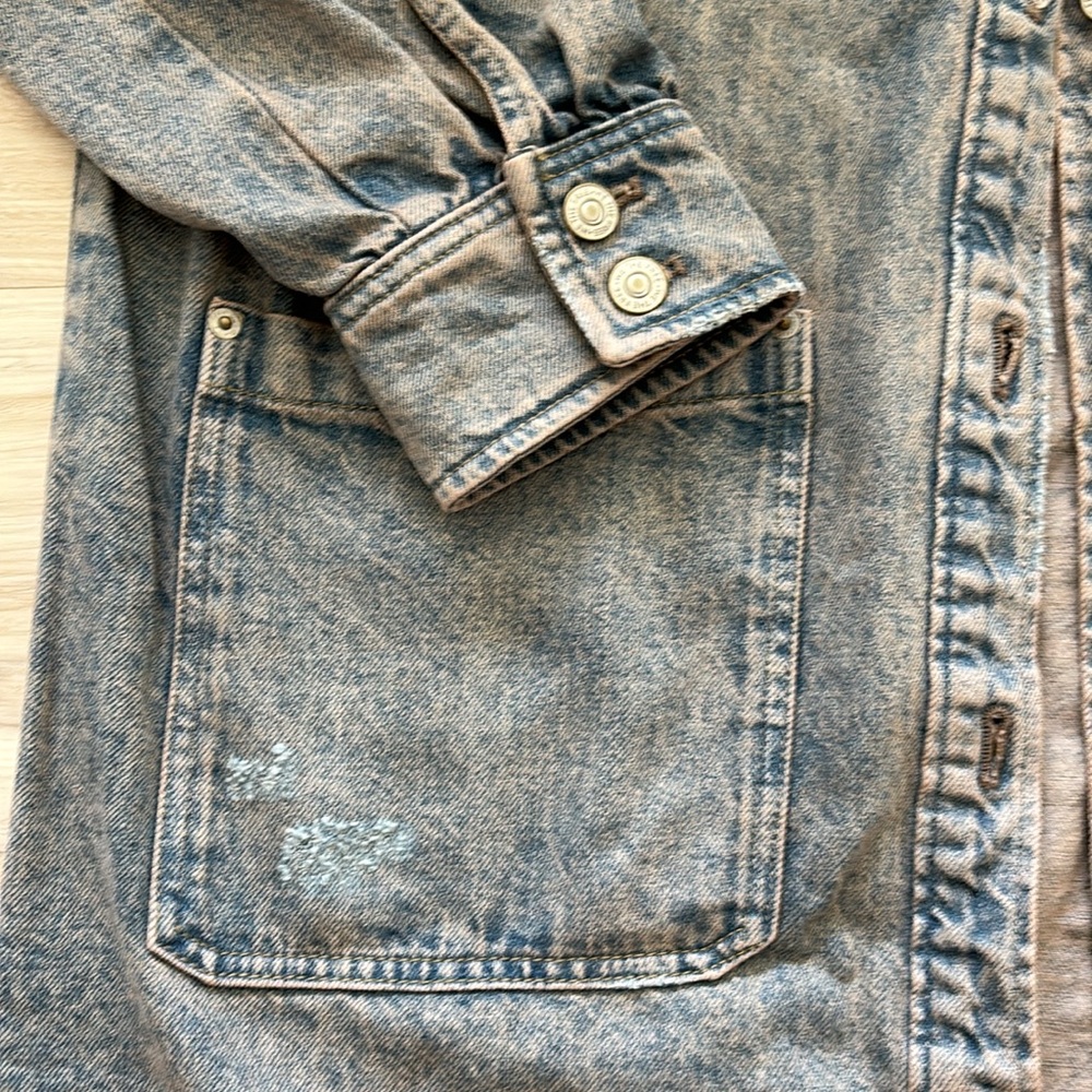 We The Free Anna Lou denim duster jacket/dress - Picture 5 of 7